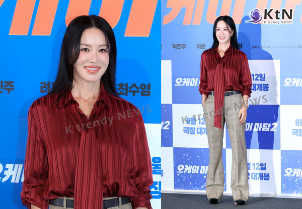 [KtN 현장포토] 여전히 러블리한 목련화…‘오케이 마담2’ 엄정화, 방살 미소로 현장 매료  사진=2026. 07.27  K trendy NEWS DB ⓒ케이 트렌디뉴스 무단전재 및 수집, 재배포금지