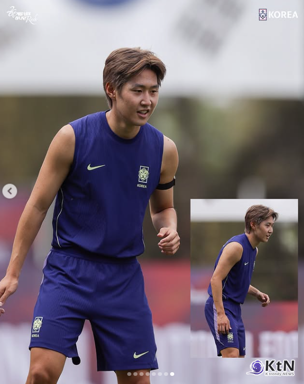 2026 북중미 월드컵 이후 차기 수장을 물색 중인 대한민국 축구 국가대표팀이 오는 10월 국내 평가전에서 베네수엘라, 우즈베키스탄과 잇따라 맞붙는다.  사진=2026. 07.28   대한민국 축구국가대표팀 이강인  sns갈무리 K trendy NEWS DB ⓒ케이 트렌디뉴스 무단전재 및 수집, 재배포금지