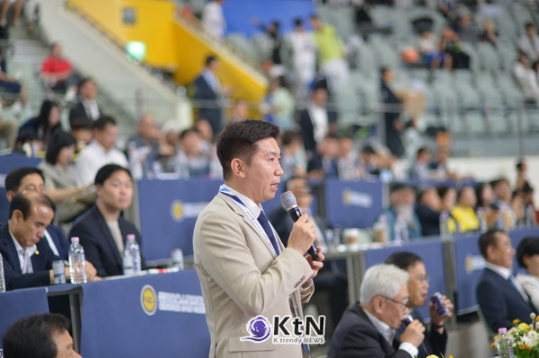 유승민 제42대 대한체육회장. 제7회 김운용컵 국제오픈태권도대회 (7th KIM UN YONG CUP (G1) INTERNATIONAL OPEN TAEKWONDO CHAMPIONSHIPS) 사진=K trendy NEWS DB ⓒ케이 트렌디뉴스 무단전재 및 수집, 재배포금지