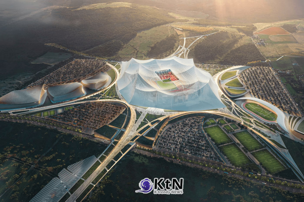 Populous Unveils the World's Largest Football Stadium for the 2030 World Cup. 사진=Populous, K trendy NEWS DB ⓒ케이 트렌디뉴스 무단전재 및 수집, 재배포금지