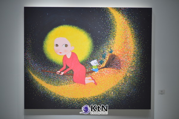 구승희, ‘행복으로’, Mixed media on canvas, 163×130cm, 2026. 사진=K trendy NEWS DB ⓒ케이 트렌디뉴스 무단전재 및 수집, 재배포금지