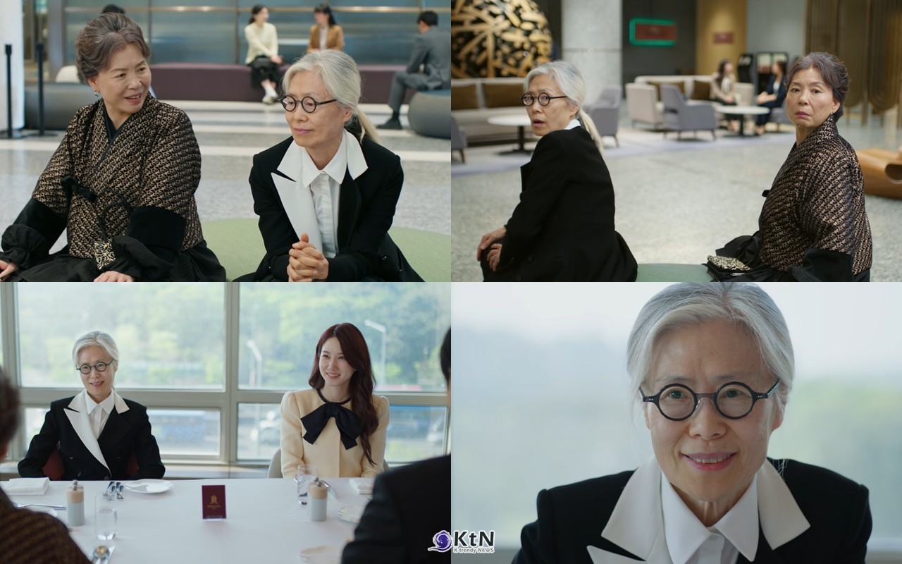 배우 예수정이 tvN 토일드라마 ‘오싹한 연애’에서 냉철한 카리스마와 손녀를 향한 따뜻한 애정을 오가는 백경자의 다채로운 면모를 그려내고 있다. / 사진=tvN ‘오싹한 연애’ 방송 캡처. K trendy NEWS DB ⓒ케이 트렌디뉴스 무단전재 및 수집, 재배포금지.