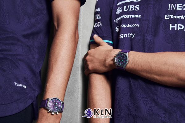 IWC’s New Pilot’s Watch for the Mercedes AMG PETRONAS Formula One™ Team Blooms in Purple. 사진=IWC, K trendy NEWS DB ⓒ케이 트렌디뉴스 무단전재 및 수집, 재배포금지