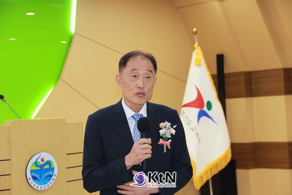 제29대 류귀열 포천교육지원청 교육장이 1일 취임했다.(사진=조영식 기자)