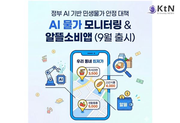 추석 민생대책, 성수품 18만3000t 역대 최대…농축산물 40%·수산물 50% 할인  사진=2026. 09.01 가격정보 제공 방식에도 디지털 기술이 들어온다. 정부는 소비자가 주변 마트의 농축산물 가격과 할인정보를 비교할 수 있는 인공지능(AI) 기반 '알뜰 소비 앱'을 9월 중 5개 지역에서 시범 운영한다.  K trendy NEWS DB ⓒ케이 트렌디뉴스 무단전재 및 수집, 재배포금지