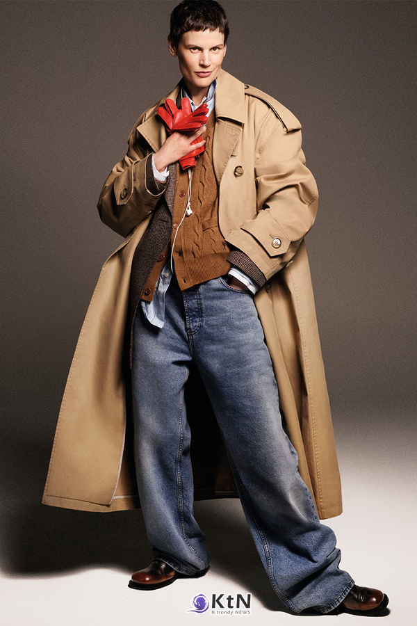[AMI Paris FW26 이미지컨설팅①] 넓은 수트와 긴 코트, 얼굴선 따라 달라지는 테일러링. 사진=Karim Sadli/Victor Brun, K trendy NEWS DB ⓒ케이 트렌디뉴스 무단전재 및 수집, 재배포금지