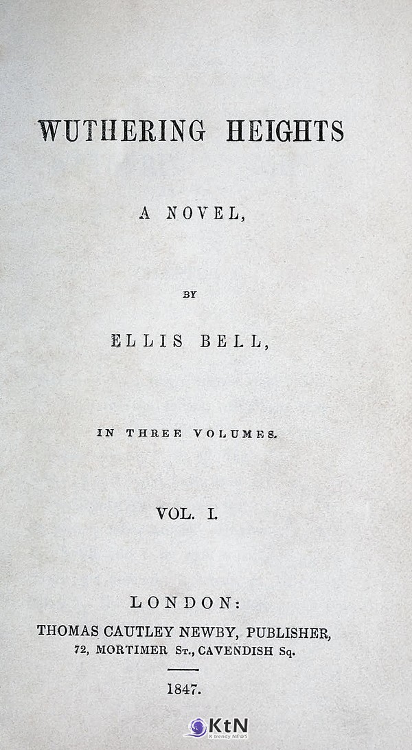 1847년 출간된 소설 '폭풍의 언덕' 초판 속표지. 펭귄 클래식스(Penguin Classics) 판본에 수록된 영인본이다. [사진=펭귄 클래식스]