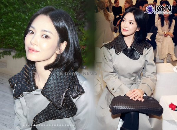 배우 송혜교가 1000만원을 웃도는 명품 트렌치코트를 착용하고 밀라노 패션위크 현장에 등장해 세계적인 주목을 받았다. 14년간 몸담았던 소속사와 결별한 뒤 홀로서기에 나선 송혜교는 글로벌 앰버서더 활동과 더불어 과거  배우 강동원과 주연작 영상의 뮤직비디오 재탄생 소식까지 겹치며 연예계 안팎의 이목을 집중시키고 있다.  사진=2026. 09.29. 송혜교 인스타그램  갈무리 K trendy NEWS DB ⓒ케이 트렌디뉴스 무단전재 및 수집, 재배포금지