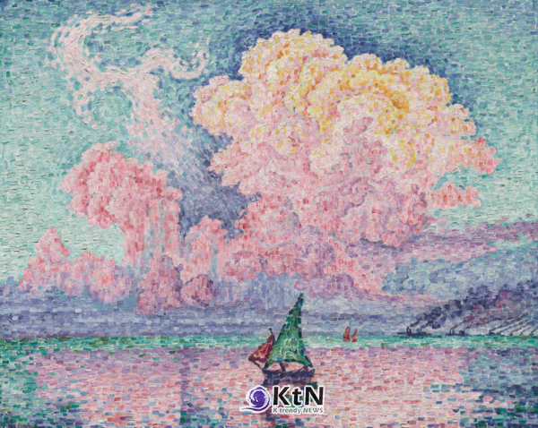 폴 시냐크(Paul Signac), ‘앙티브의 핑크빛 구름(Pink Cloud Antibes)’, 1916.