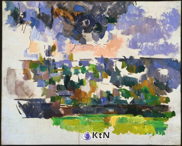 폴 세잔 'Le Jardin des Lauves'(약 1906). 세잔의 생애 마지막 시기에 제작된 작품이다. 세잔 사망 이듬해인 1907년 파리 그랑팔레에서는 대규모 회고전이 열렸다. © The Phillips Collection, Washington, D.C.