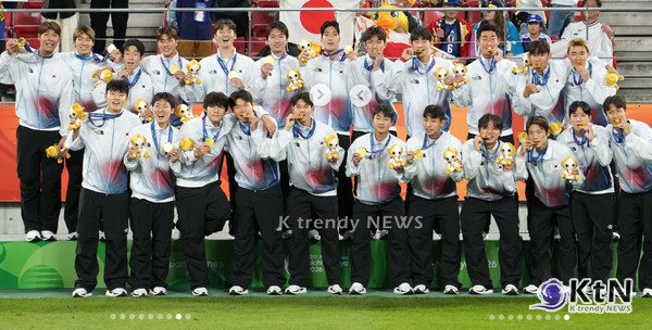 한국, 아시안게임 남자 축구 4연패…한일전 1-0 엄지성 결승골 [나고야AG]  사진=2026. 10.03. 대한민국 축구국가대표팀sns 갈무리  K trendy NEWS DB ⓒ케이 트렌디뉴스 무단전재 및 수집, 재배포금지