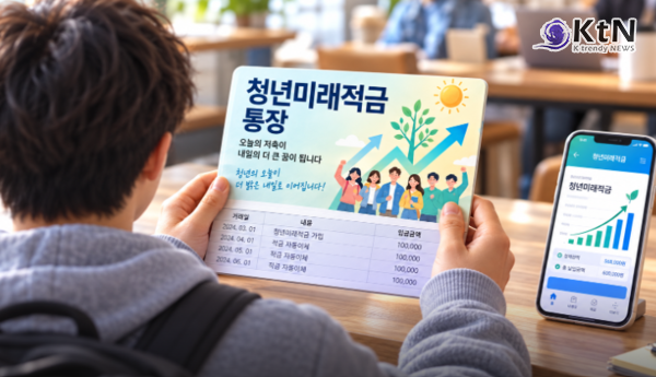 내일부터 '청년미래적금' 2차 가입 개시…우대형 연 최대 19.4% 금리 효과 '청년 자산 형성 지원'  사진=2026. 10.06. AI 작업 K trendy NEWS DB ⓒ케이 트렌디뉴스 무단전재 및 수집, 재배포금지
