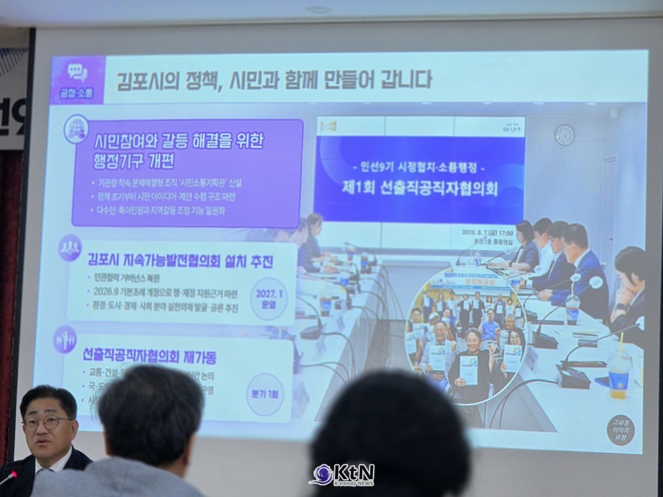 김포의 인구 규모는 앞으로 더 커진다. 2035 김포도시기본계획은 계획인구를 74만2000명으로 잡고 있다.  /사진=이기형 김포시장 취임 100일 기자회견, K trendy NEWS DB ⓒ케이 트렌디뉴스 무단전재 및 수집, 재배포금지