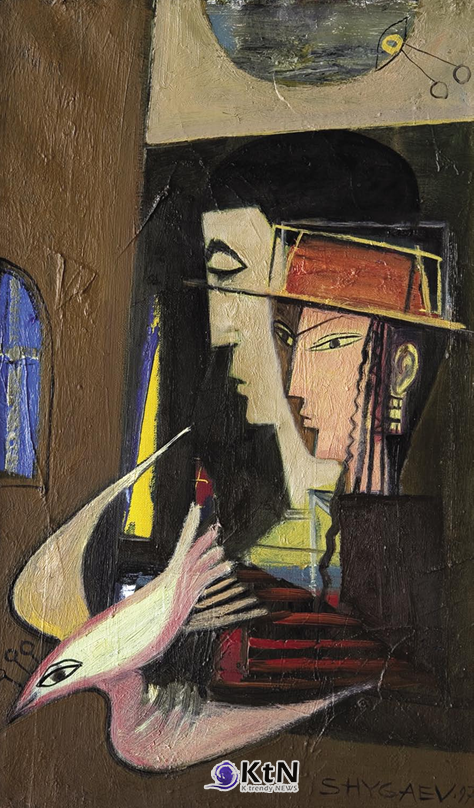 유리 스탄벡 쉬가예프(Yuristanbek Shygaev), ‘자밀라(Jamila)’, 1997, 캔버스에 유채, 50×30㎝, 작가 소장. 사진=K trendy NEWS DB ⓒ케이 트렌디뉴스 무단전재 및 수집, 재배포금지