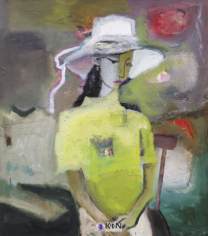 유리 스탄벡 쉬가예프(Yuristanbek Shygaev), ‘알림칸(Alymkan)’, 2003, 캔버스에 유채, 80×70㎝, 작가 소장. 사진=K trendy NEWS DB ⓒ케이 트렌디뉴스 무단전재 및 수집, 재배포금지