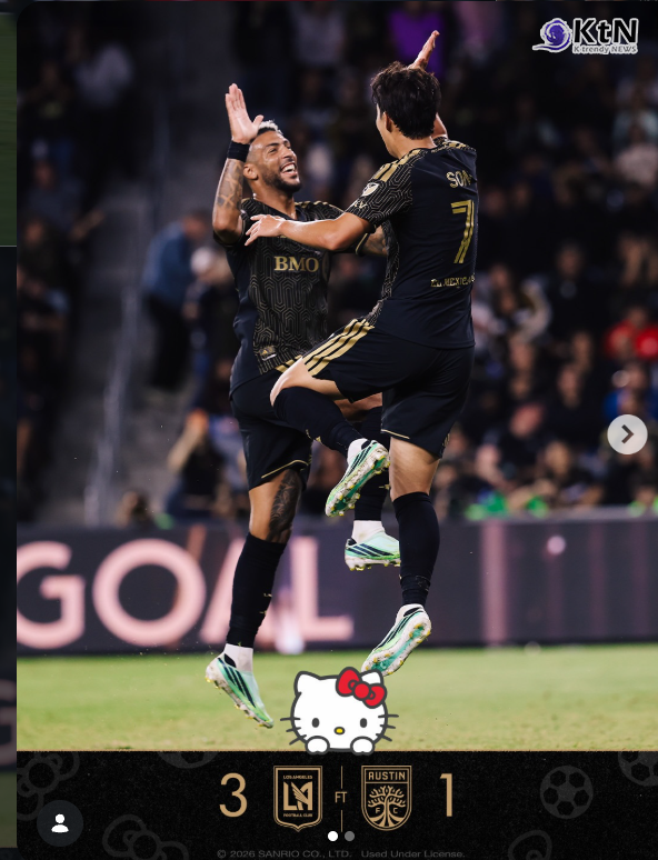 '1골 2도움 맹활약' 손흥민, 메시 제치고 MLS 도움 단독 1위…LAFC 3-1 완승 견인  사진=2026. 10.15 Los Angeles Football Club  .K trendy NEWS DB ⓒ케이 트렌디뉴스 무단전재 및 수집, 재배포금지