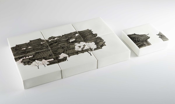 양두화, 시간이 머문곳, 60 X 30, 도자기그림 white gold, porcelain color
