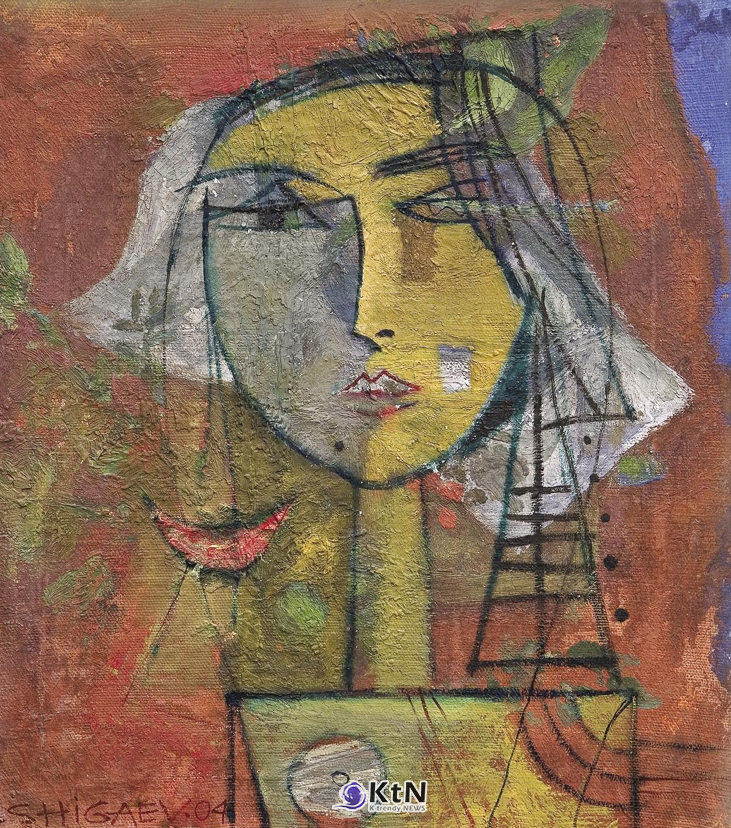 유리 스탄벡 쉬가예프(Yuristanbek Shygaev), ‘사랑하는 사람(Sweetheart)’, 2004, 캔버스에 유채, 41×37㎝, 작가 소장. 사진=K trendy NEWS DB ⓒ케이 트렌디뉴스 무단전재 및 수집, 재배포금지