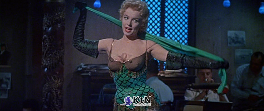 1956년 영화 '버스 정류장'의 마릴린 먼로. 사진=20th Century Fox